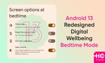 Android 13 Digital Wellbeing Bedtime mode