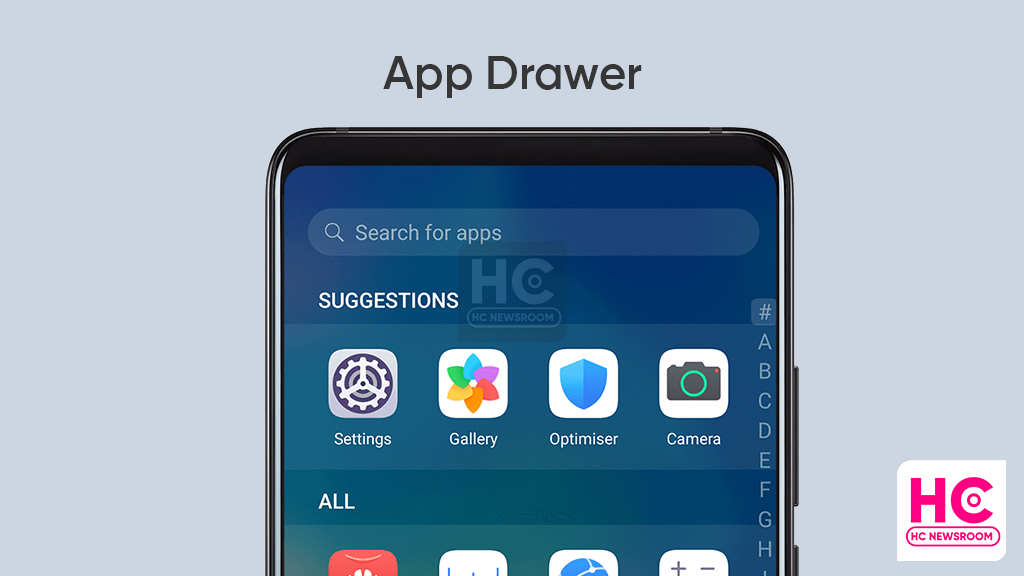 app drawer huawei