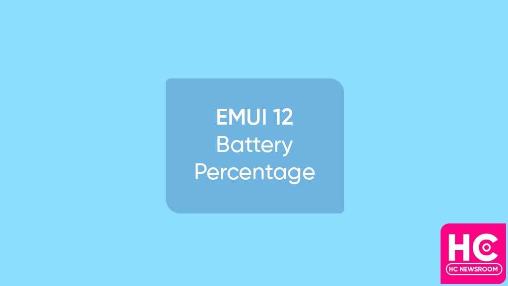 battery percentage emui 12