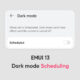 Dark mode scheduling