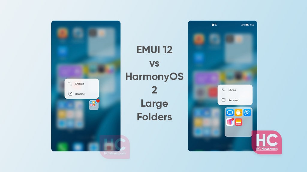 emui 12 harmonyos large folders