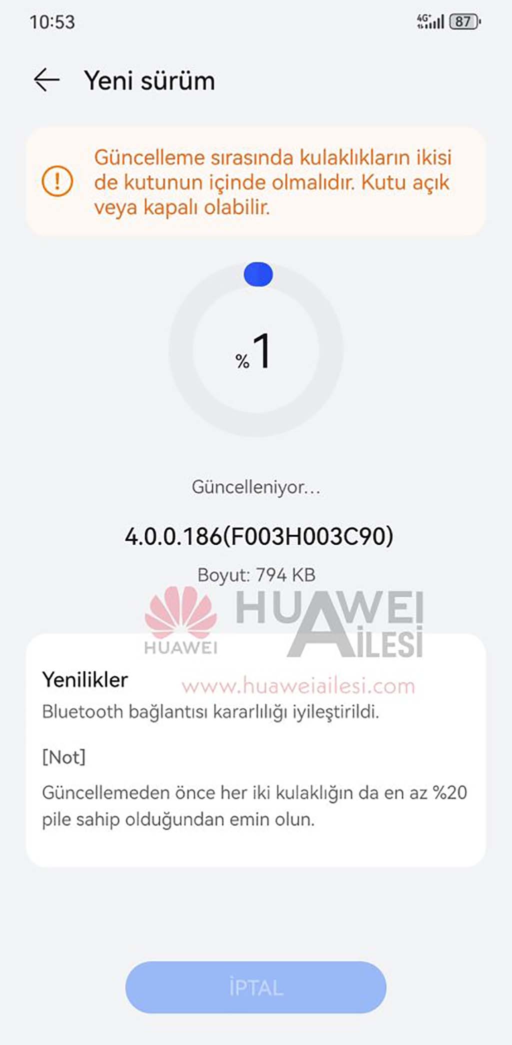 Huawei FreeBuds Pro 3 Bluetooth update