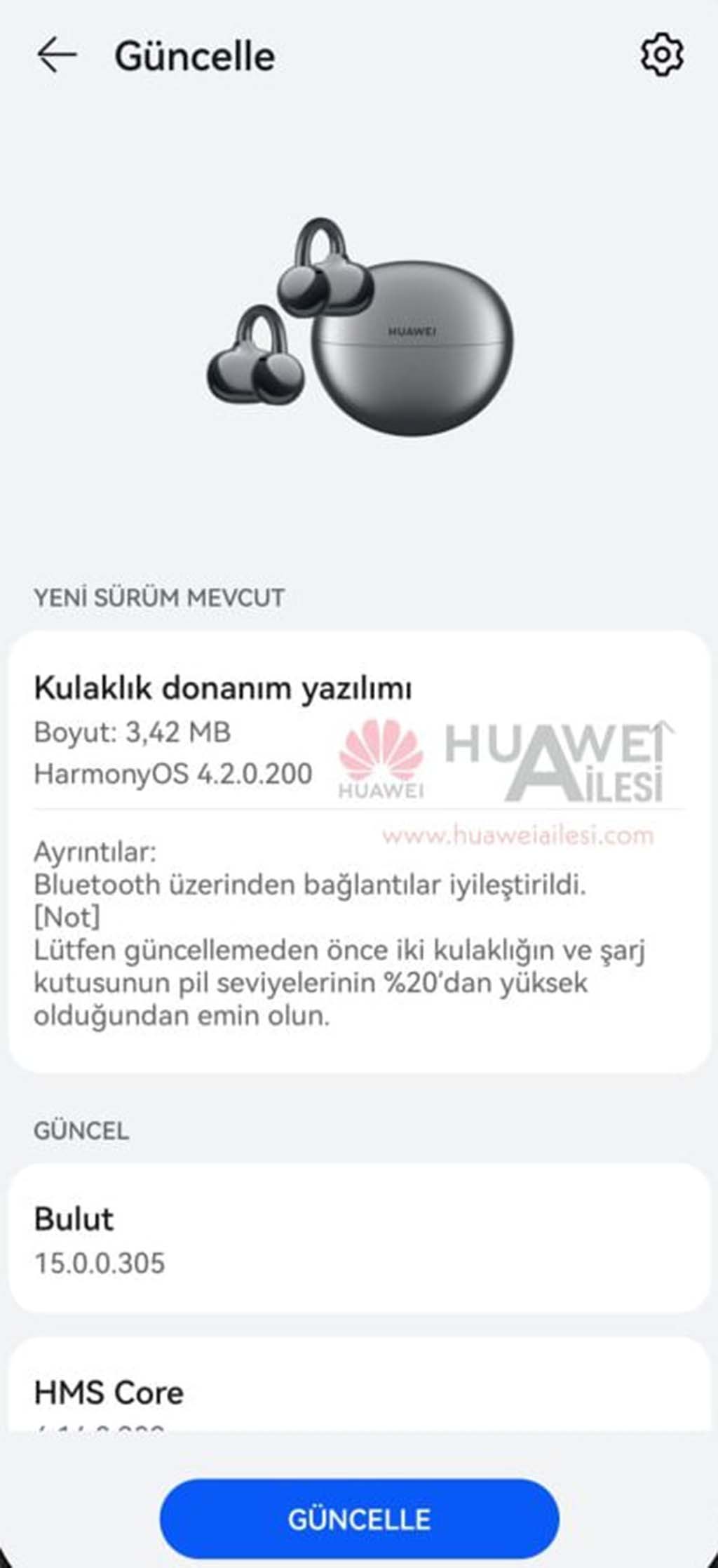 Huawei FreeClip September 2024 update