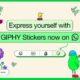 WhatsApp GIPHY Sticker Search