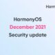 HarmonyOS December 2021 security update