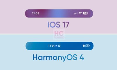 ios 17 harmonyos 4 battery indicator