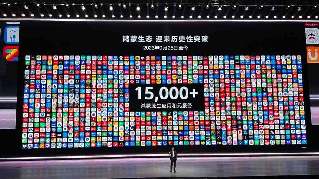 Huawei reveals 15,000 native HarmonyOS apps