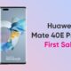 Huawei Mate 40E Pro first sale