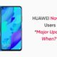 Huawei Nova 5T major update