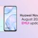 huawei nova 7i august 2022 emui update