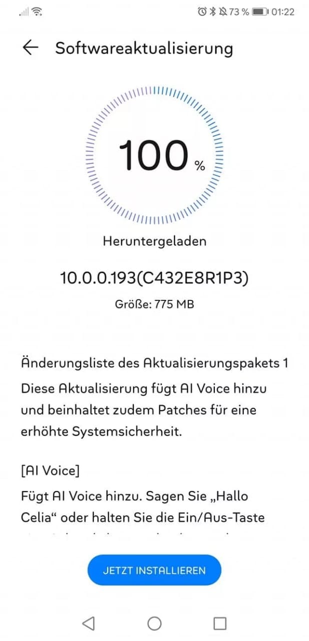 Huawei P20 Pro EMUI 10.0.0.193