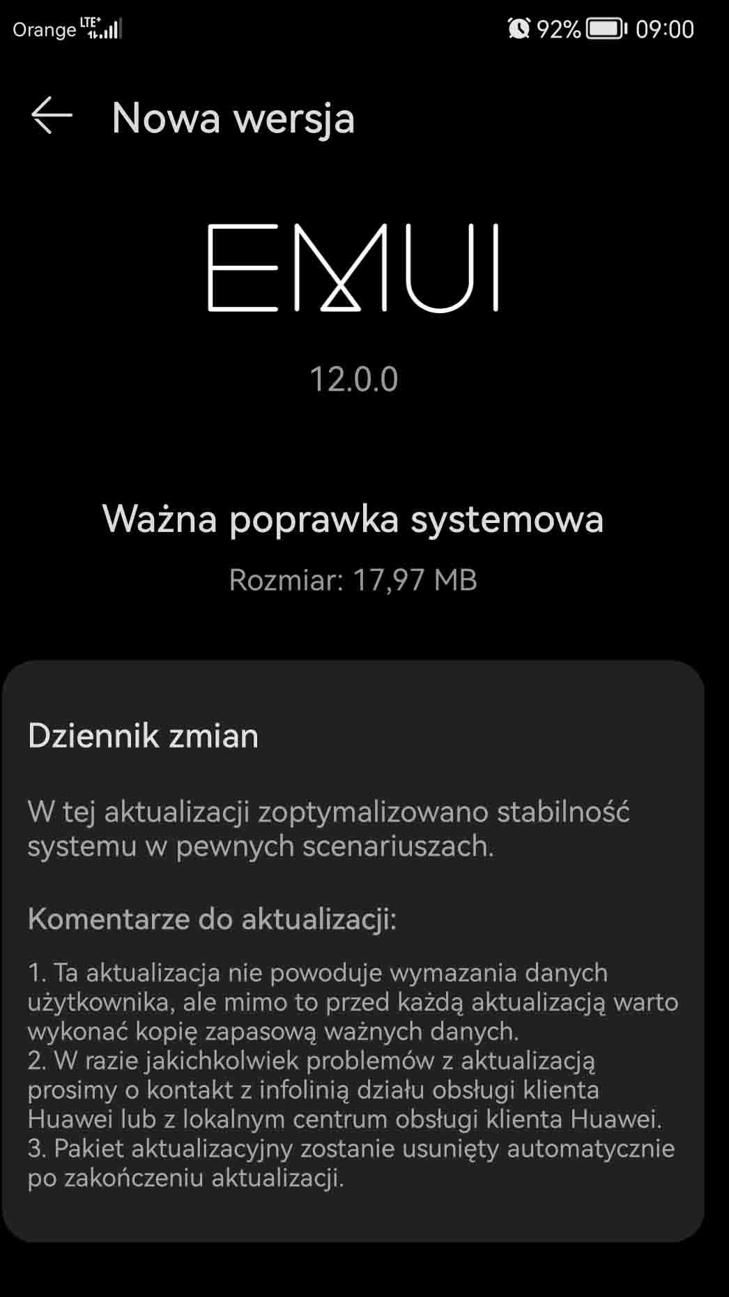 Huawei P20 Pro global software patch