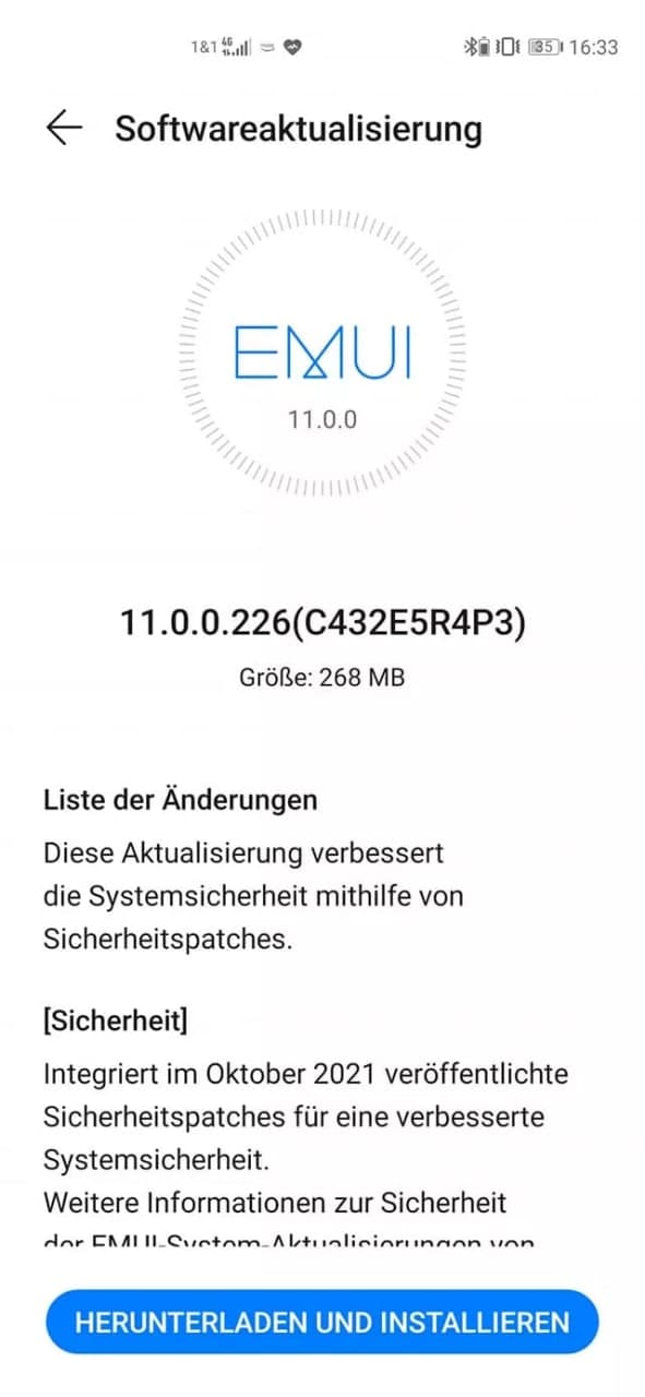 Huawei P40 October update