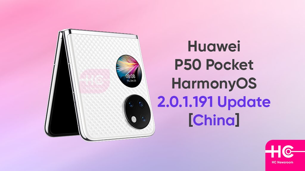 Huawei P50 Pocket HarmonyOS 2.0.1.191 update