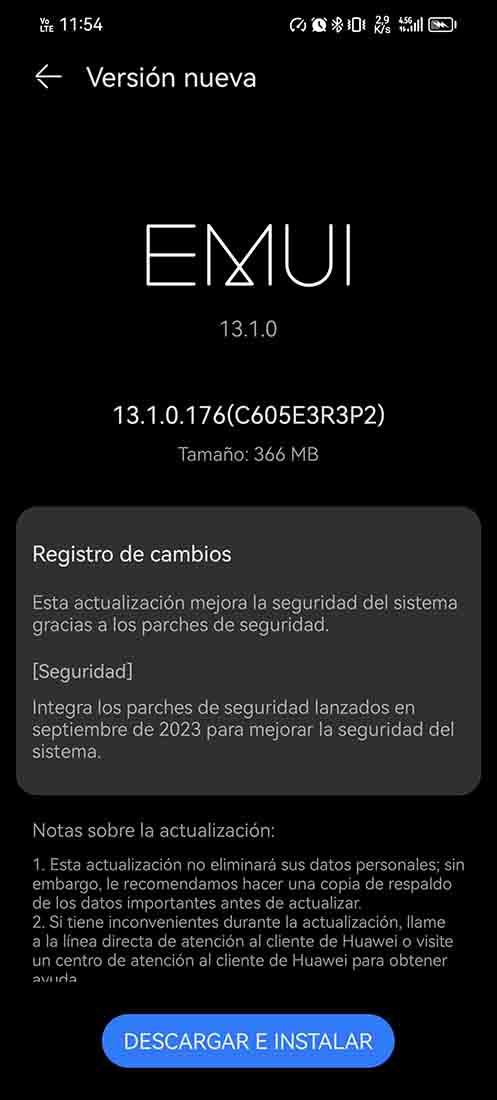 Huawei P60 Pro global September 2023 update