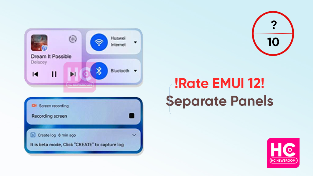 Huawei Separate panels EMUI 12