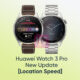 Huawei Watch 3 Pro speed location