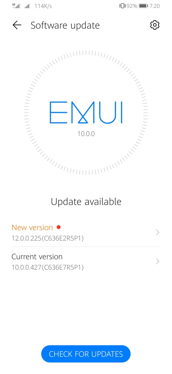 emui 12 huawei y9 prime 2019