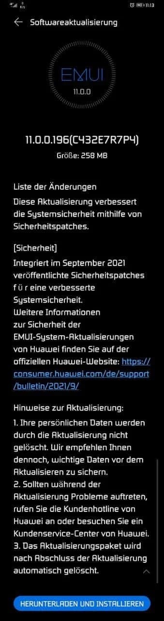 Huawei Mate 30 Pro September update