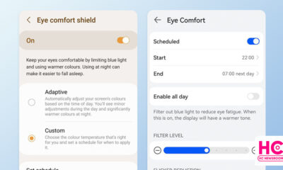 samsung one ui huawei emui eye comfort