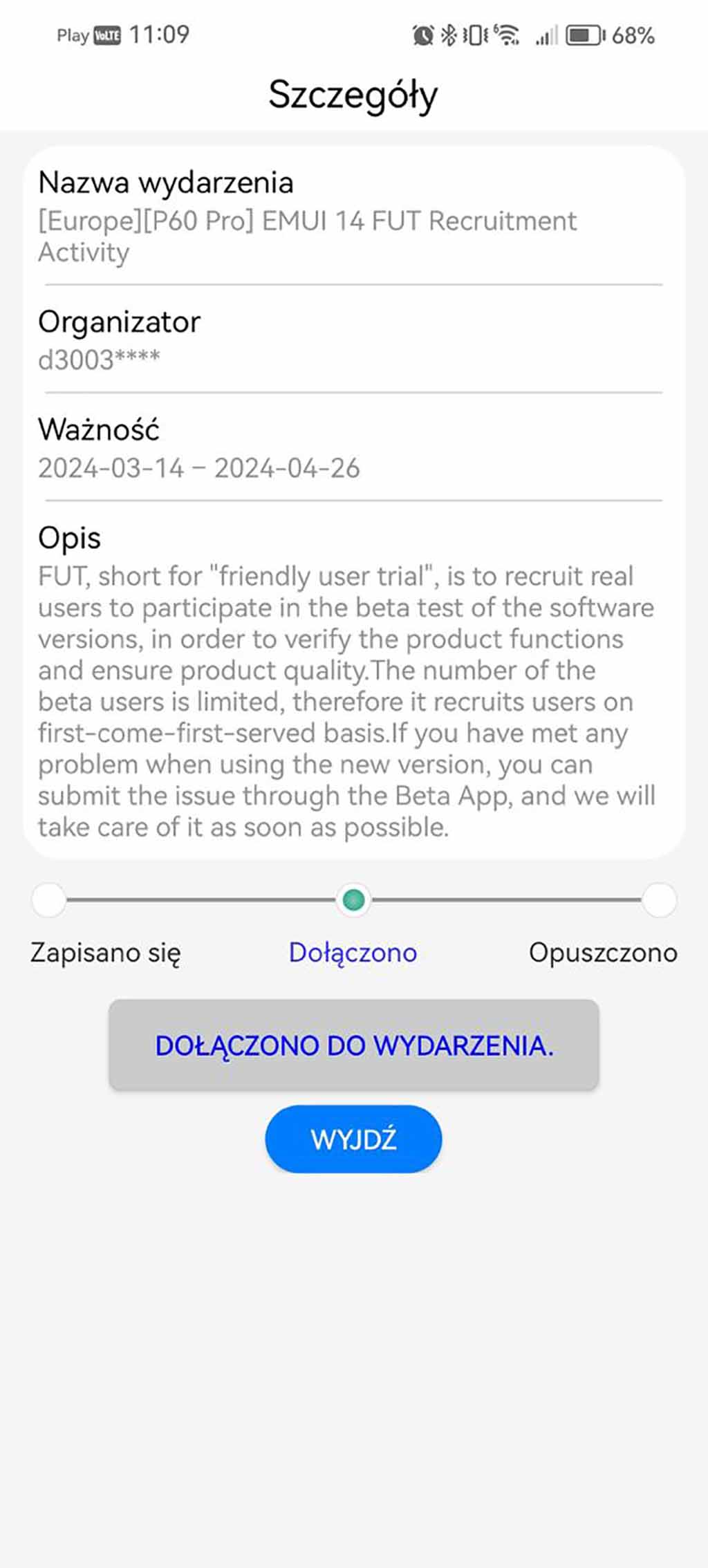 Huawei EMUI 14 Beta Poland