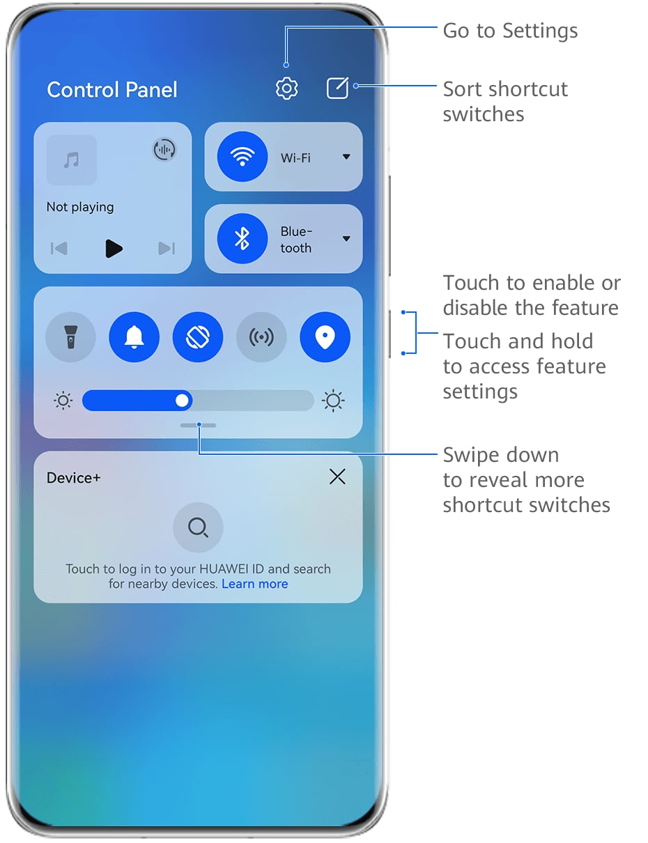 EMUI 12 shortcuts and gestures