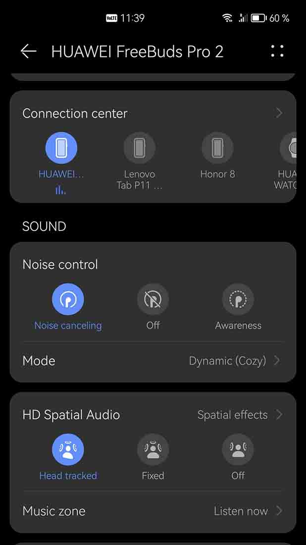 Spatial Audio EMUI 13