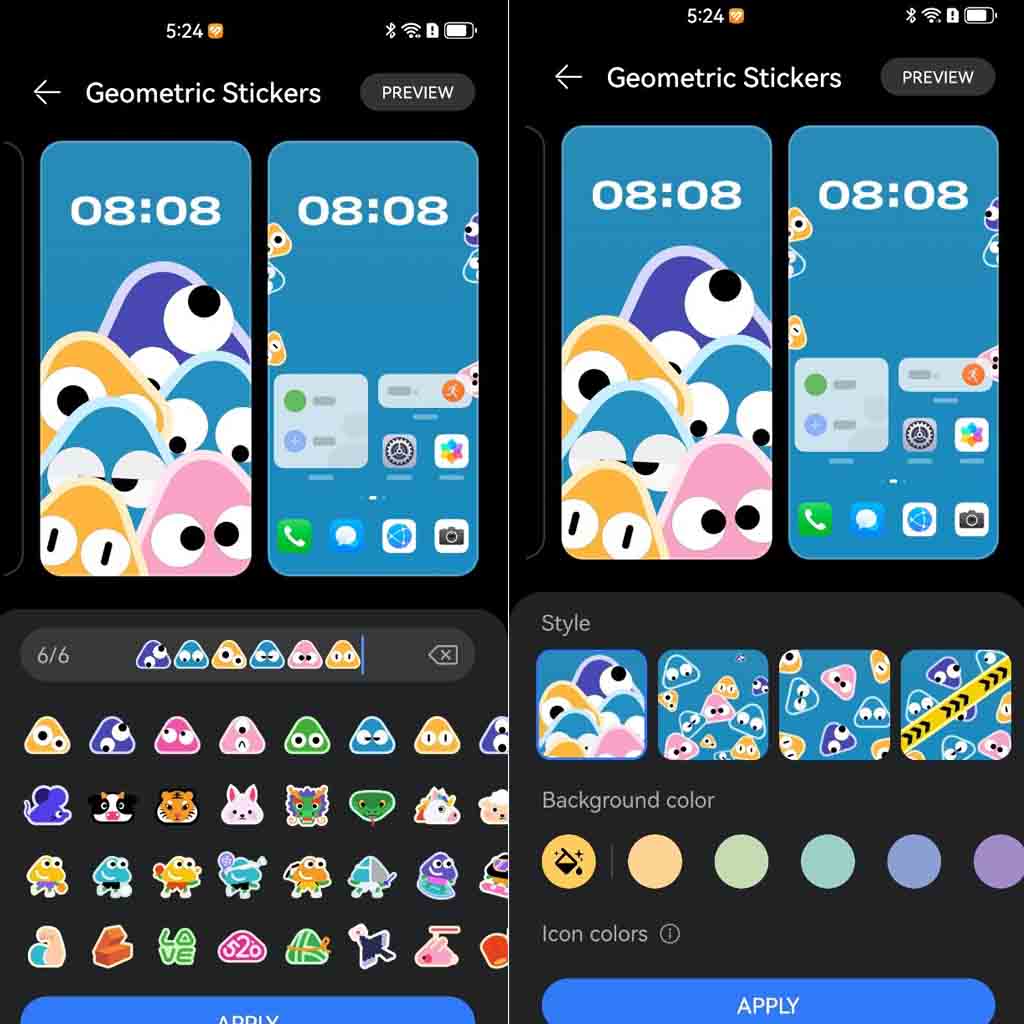 HarmonyOS 4.2 Geometric stickers theme