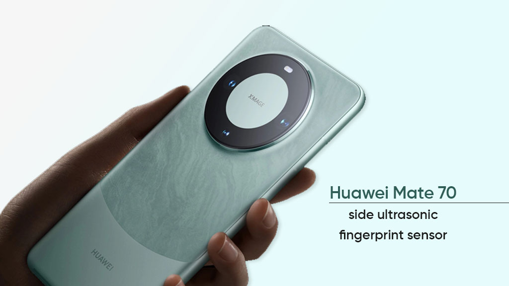 Huawei Mate 70 side ultrasonic fingerprint