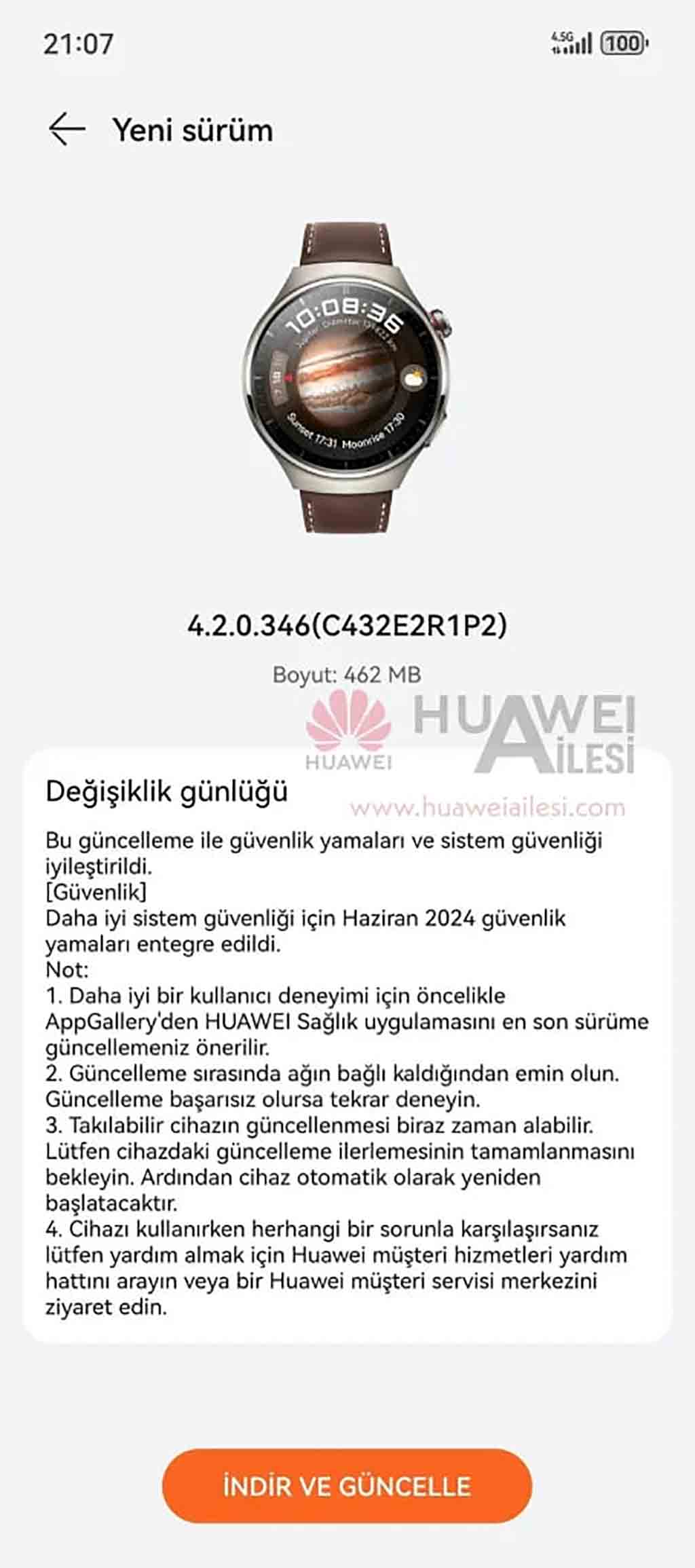 Huawei Watch 4 series June 2024 patch